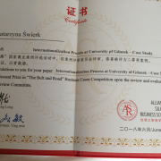 Award for Dr Katarzyna Świerk 1