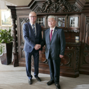 Delegation of Ocean University of China from Qingdao at the University of Gdańsk